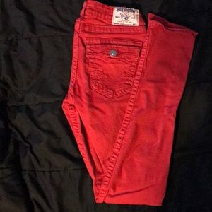 Red true religion women’s jeans